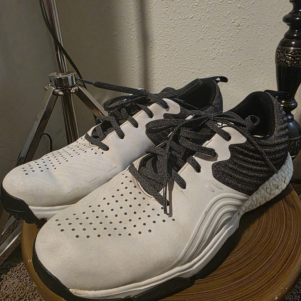 Adidas Black and White Sneakers - Picture 1 of 8